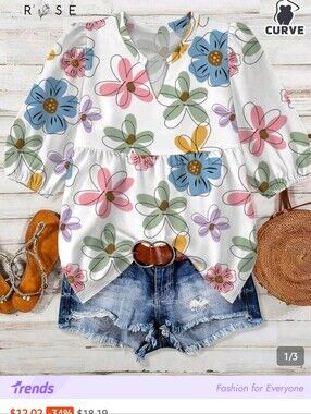 Shein 2x Summer Top